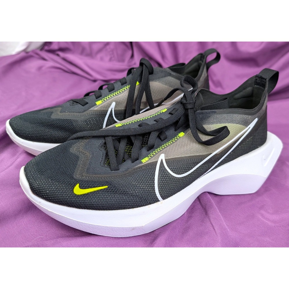 Nike Vista Lite Womens Sz 9 Black Lime Volt White Running Sneakers CI0905-001 - Picture 11 of 14